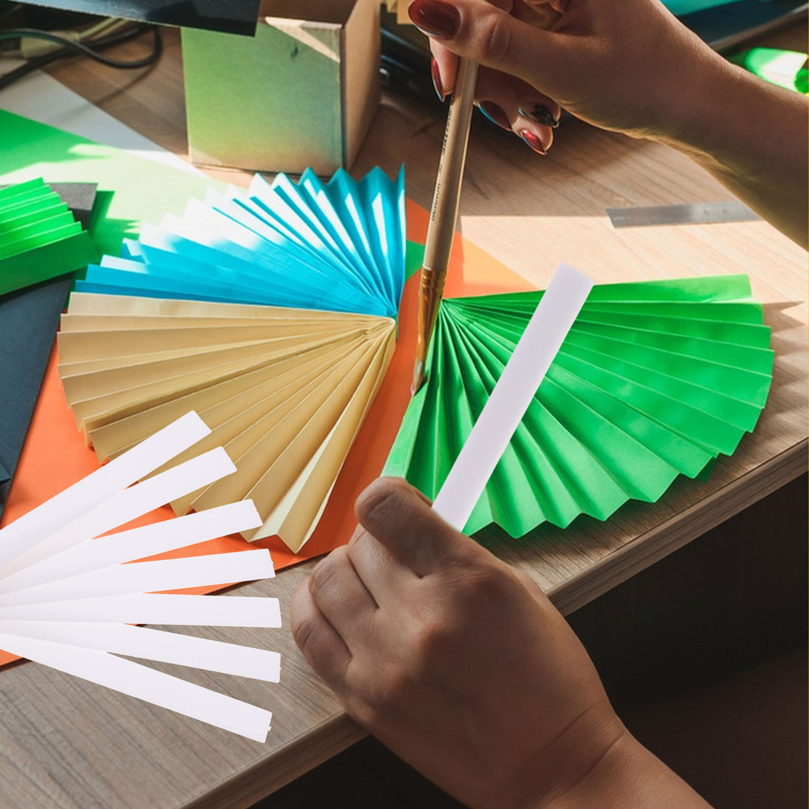 10Pcs DIY Japanese Style Fan F - đánh giá và giá Japanese Fan