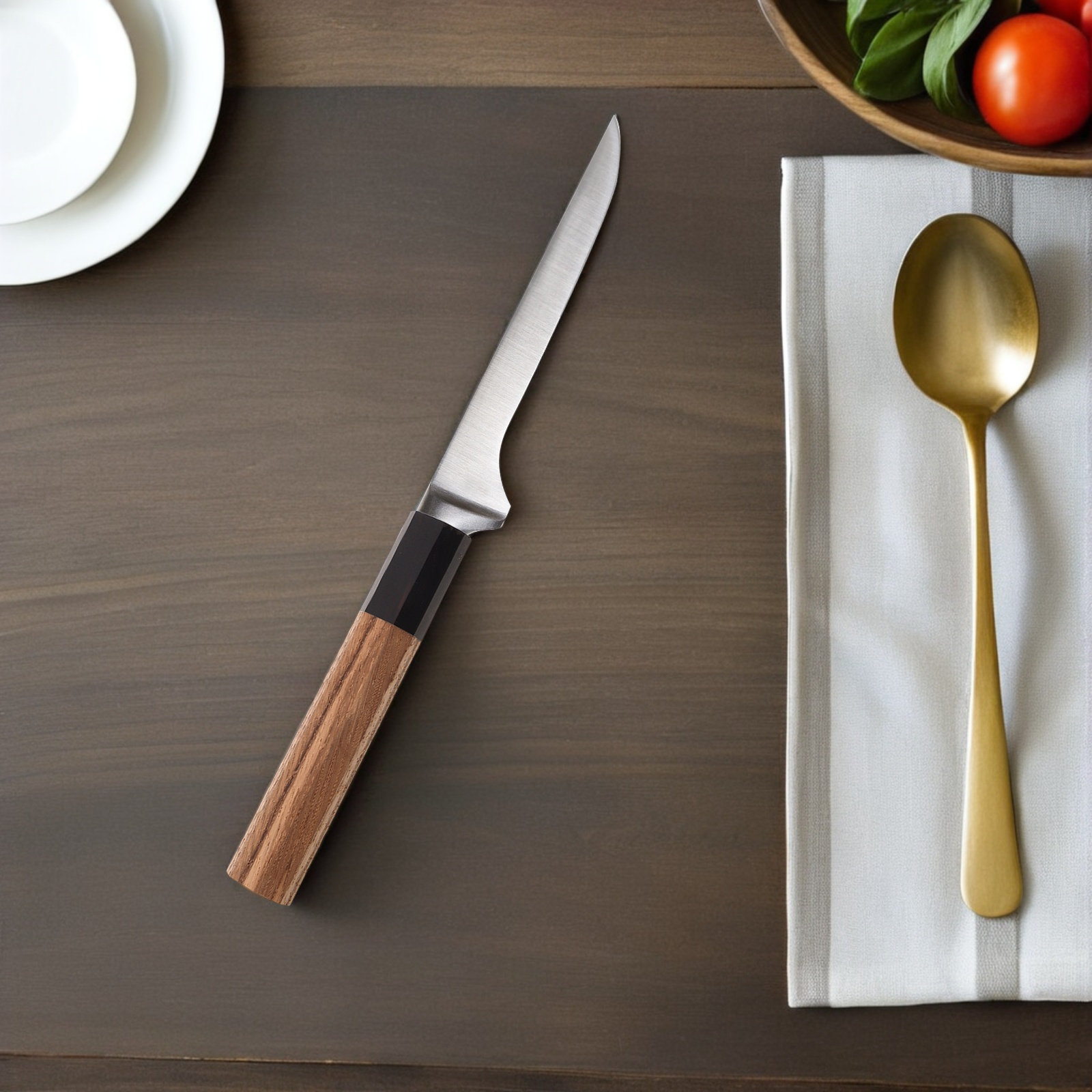 Octagon Wooden Knife Handle Tr - đánh giá và giá Japanese Knife