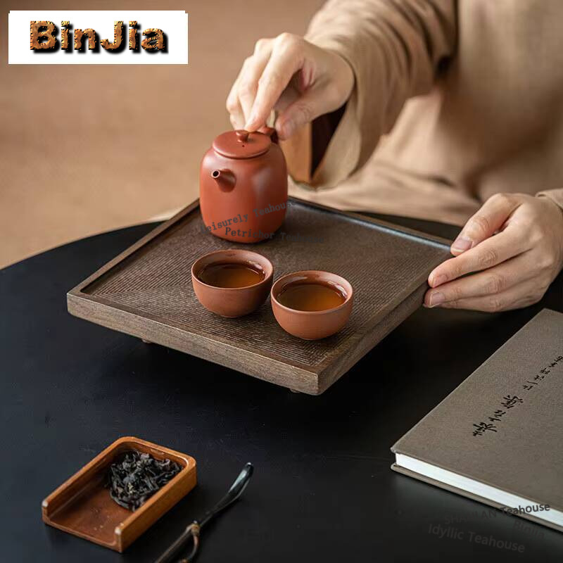Walnut Square Tableware Solid  - đánh giá và giá Japanese Snacks