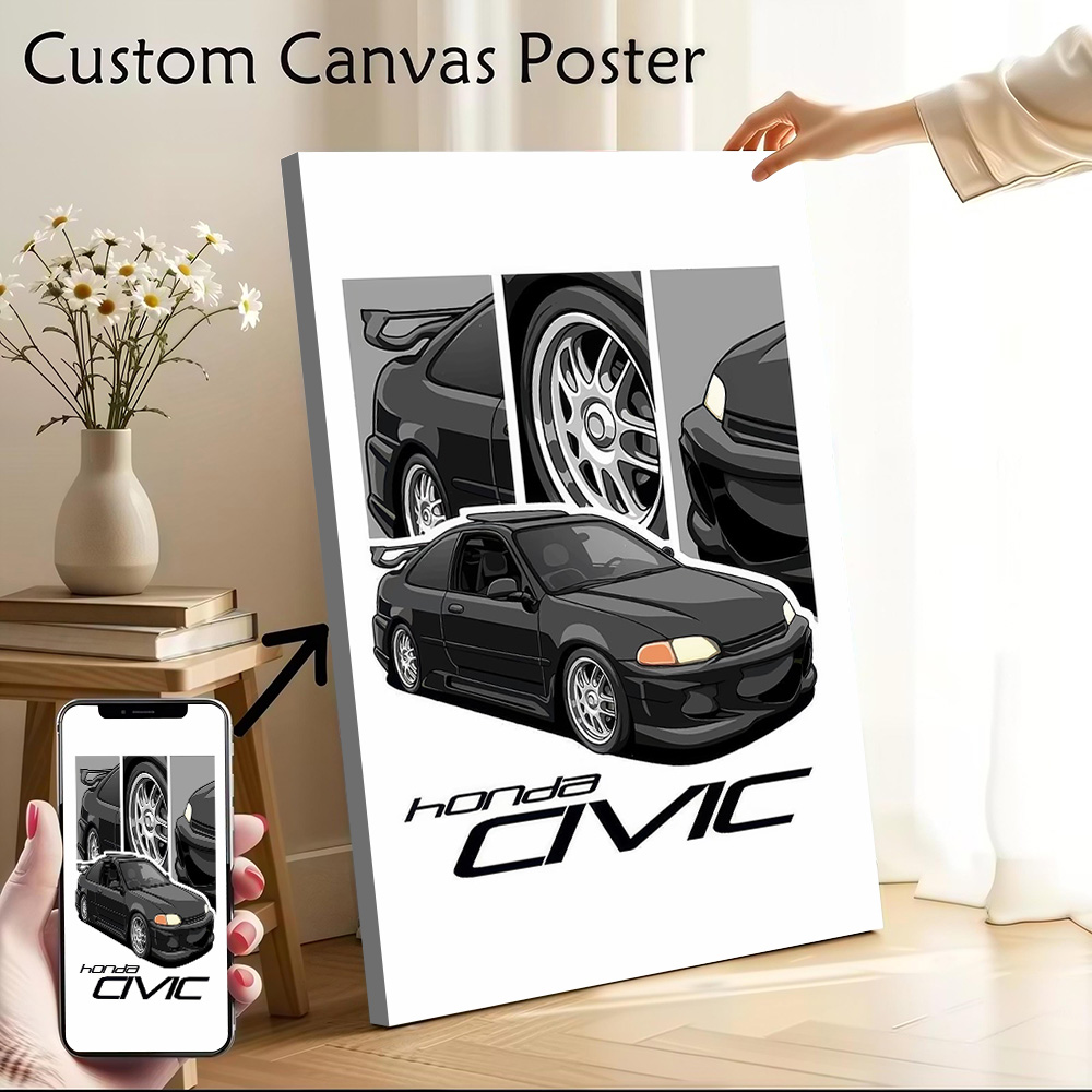 Japanese Car Civic Canvas Post - đánh giá và giá Japanese Fan