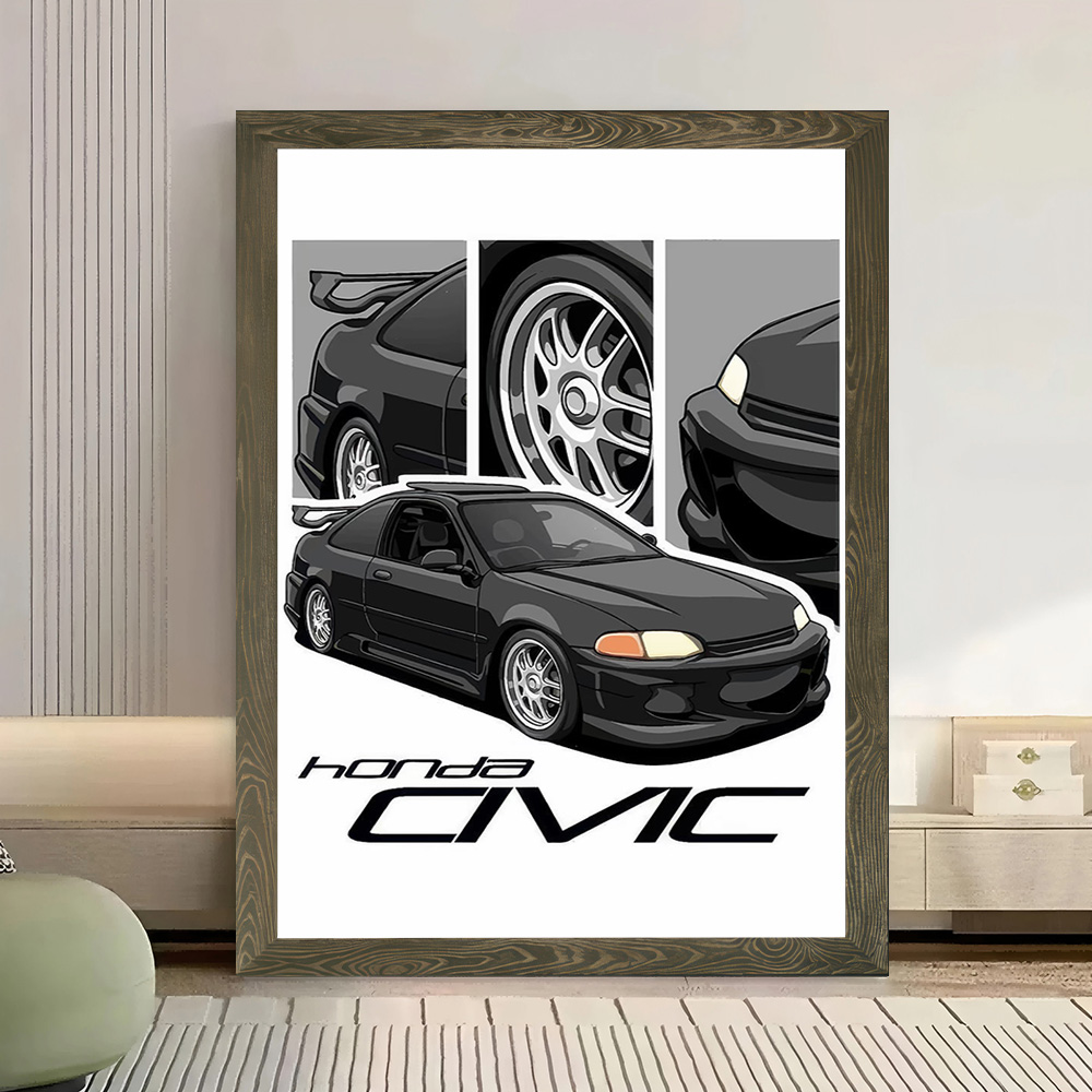 Japanese Car Civic Canvas Post - đánh giá và giá Japanese Fan