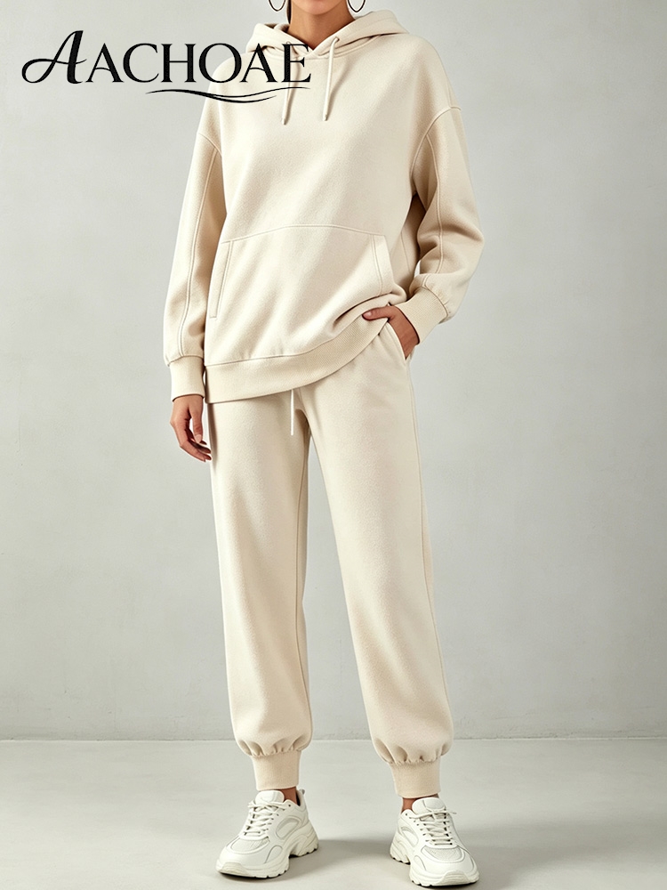 AACHOAE Women's Tracksuit Hood - đánh giá và giá Matcha