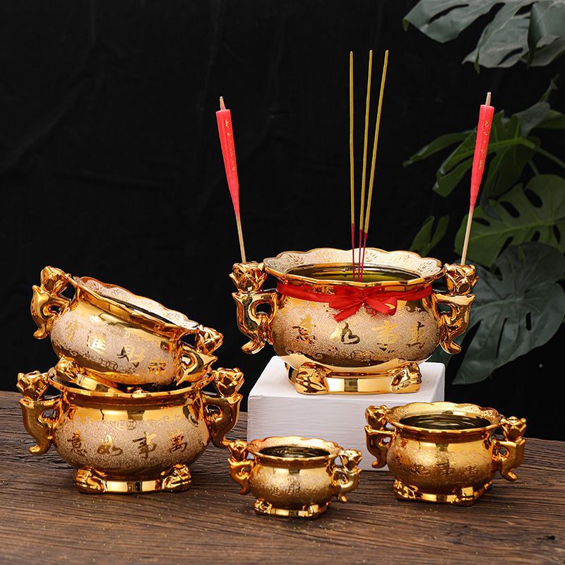 Golden Ceramic Incense Burner  - đánh giá và giá Incense Holder